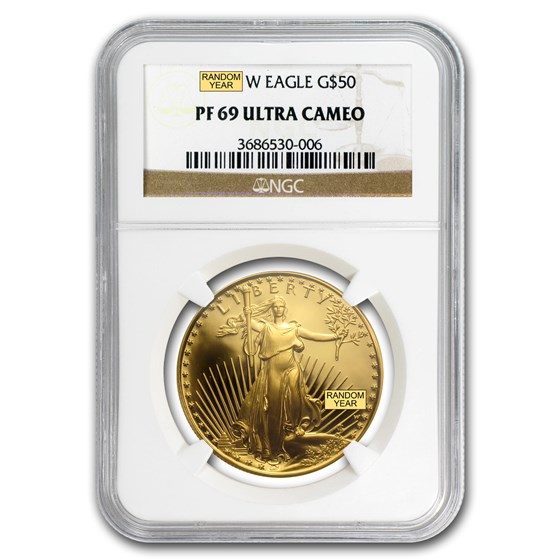1 oz Proof Gold American Eagle PF-69 NGC (Random Year) 1 oz Proof Gold American Eagle PF-69 NGC (Random Year)
